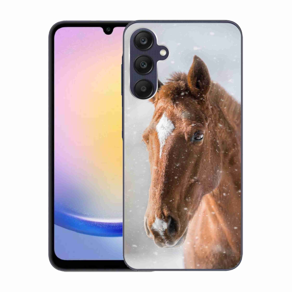 Gelový kryt mmCase na Samsung Galaxy A25 5G - hnědý kůň 2