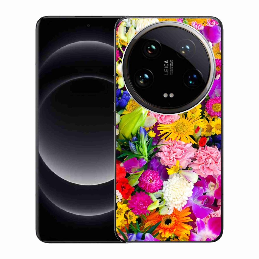 Gelový kryt mmCase na Xiaomi 14 Ultra - květiny 12