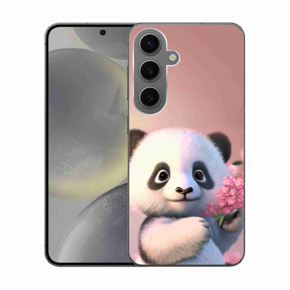 Gelový kryt mmCase na Samsung Galaxy S24 - roztomilá panda