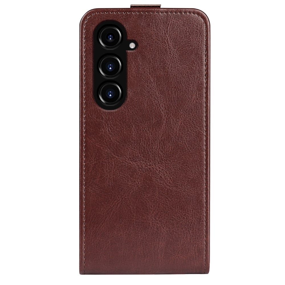 Vertical knížkové pouzdro na Samsung Galaxy S23 FE - hnědé
