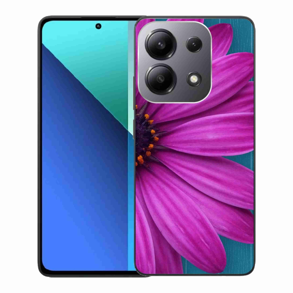 Gelový obal mmCase na Xiaomi Redmi Note 13 - fialová kopretina