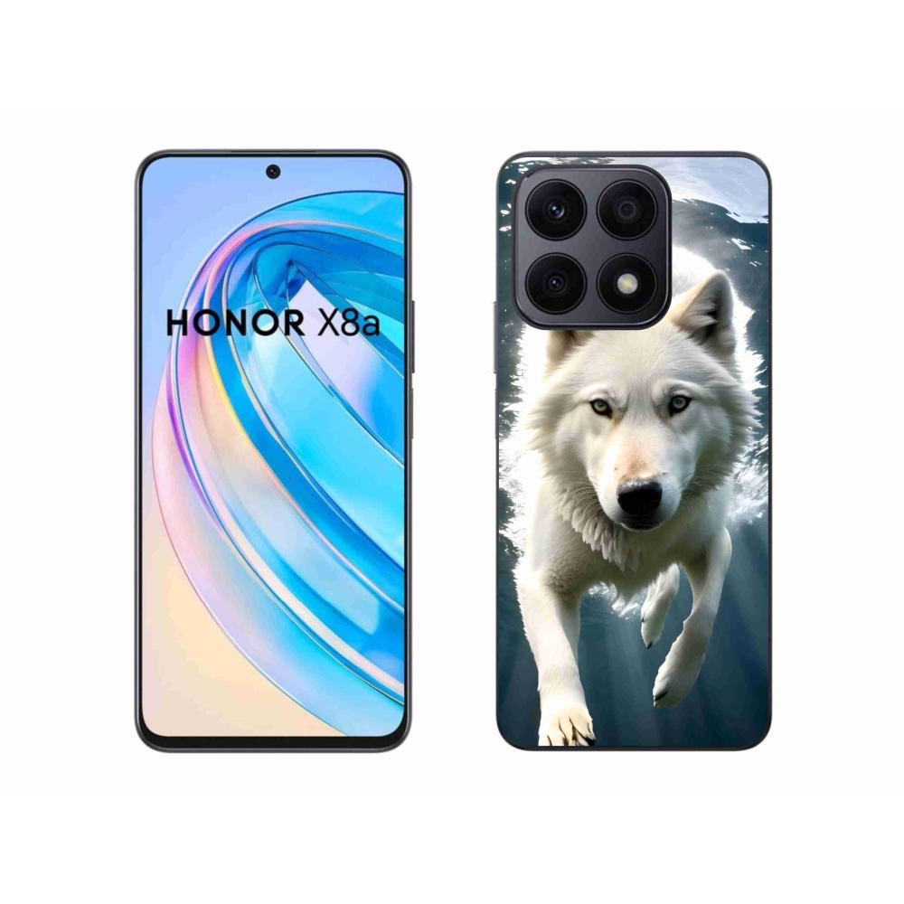 Gelový kryt mmCase na Honor X8a - bílý vlk