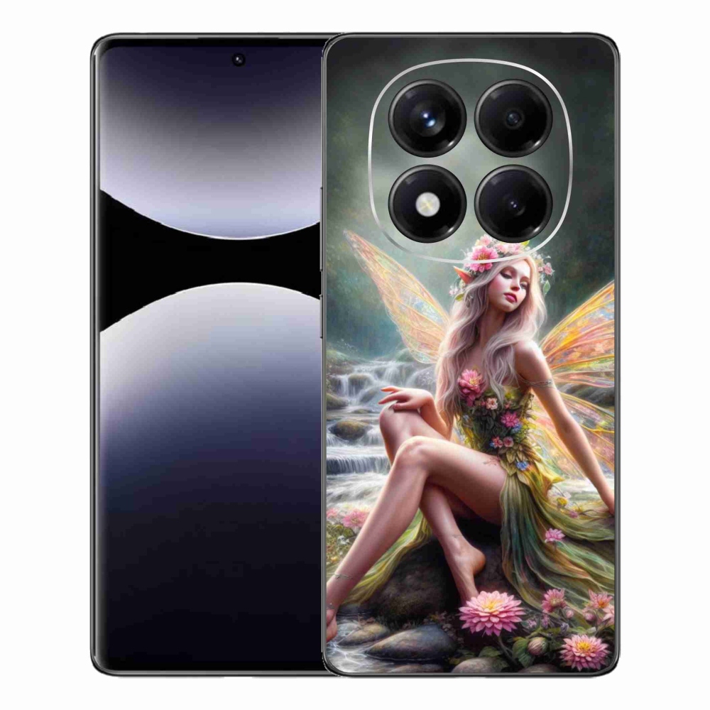 Gelový kryt mmCase na Xiaomi Redmi Note 14 Pro - motýlí žena 1