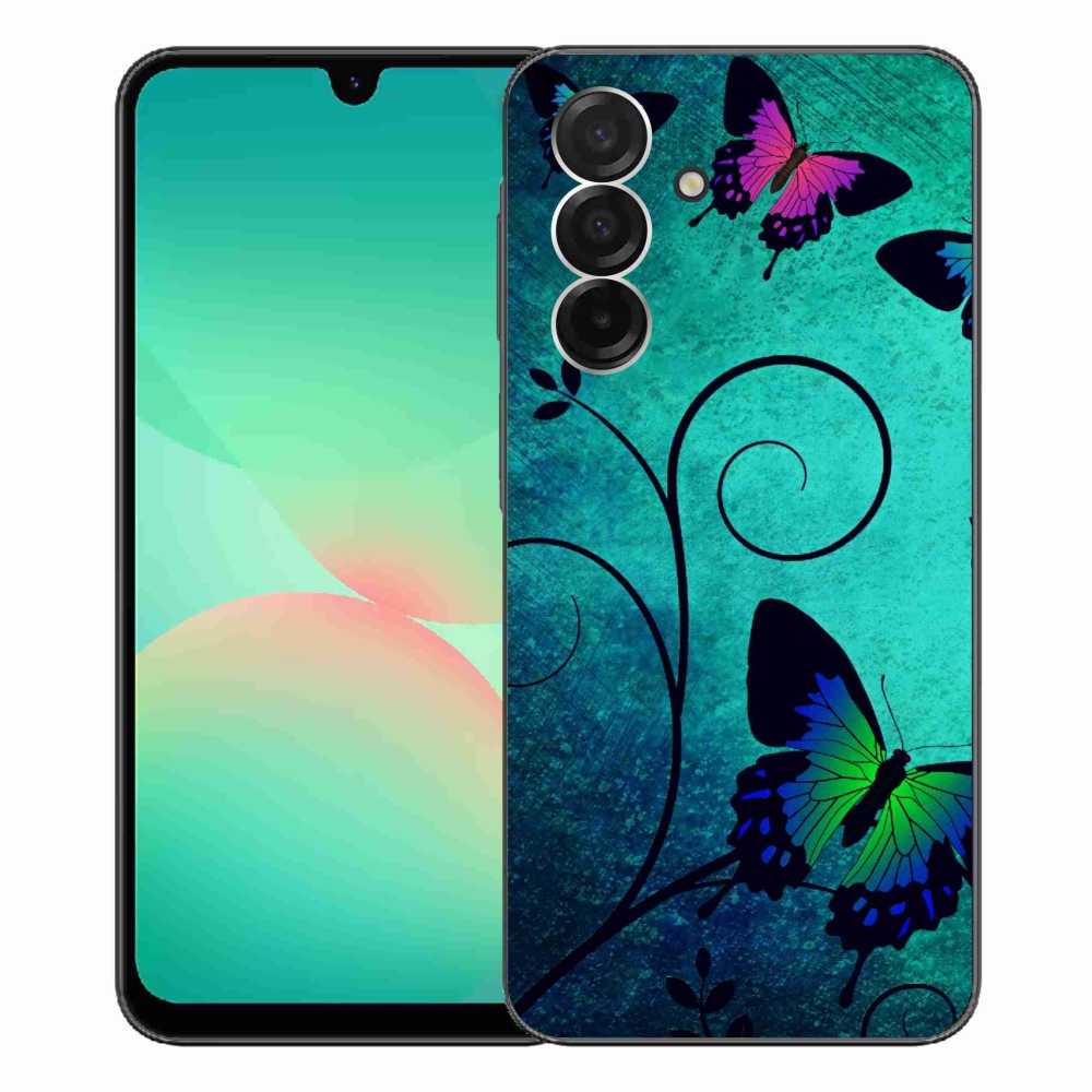 Gelový kryt mmCase na Samsung Galaxy A26 5G - barevní motýli
