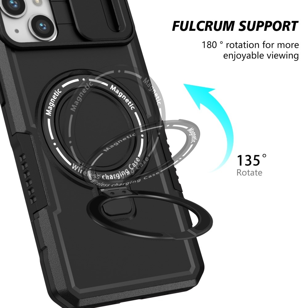 Fulcrum odolný kryt s ochranou fotoaparátu a s MagSafe na iPhone 14 - černý