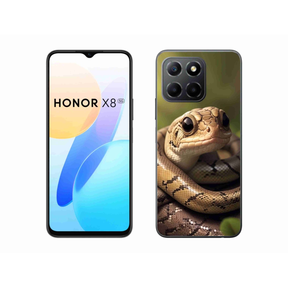 Gelový kryt mmCase na Honor X8 5G - had 1