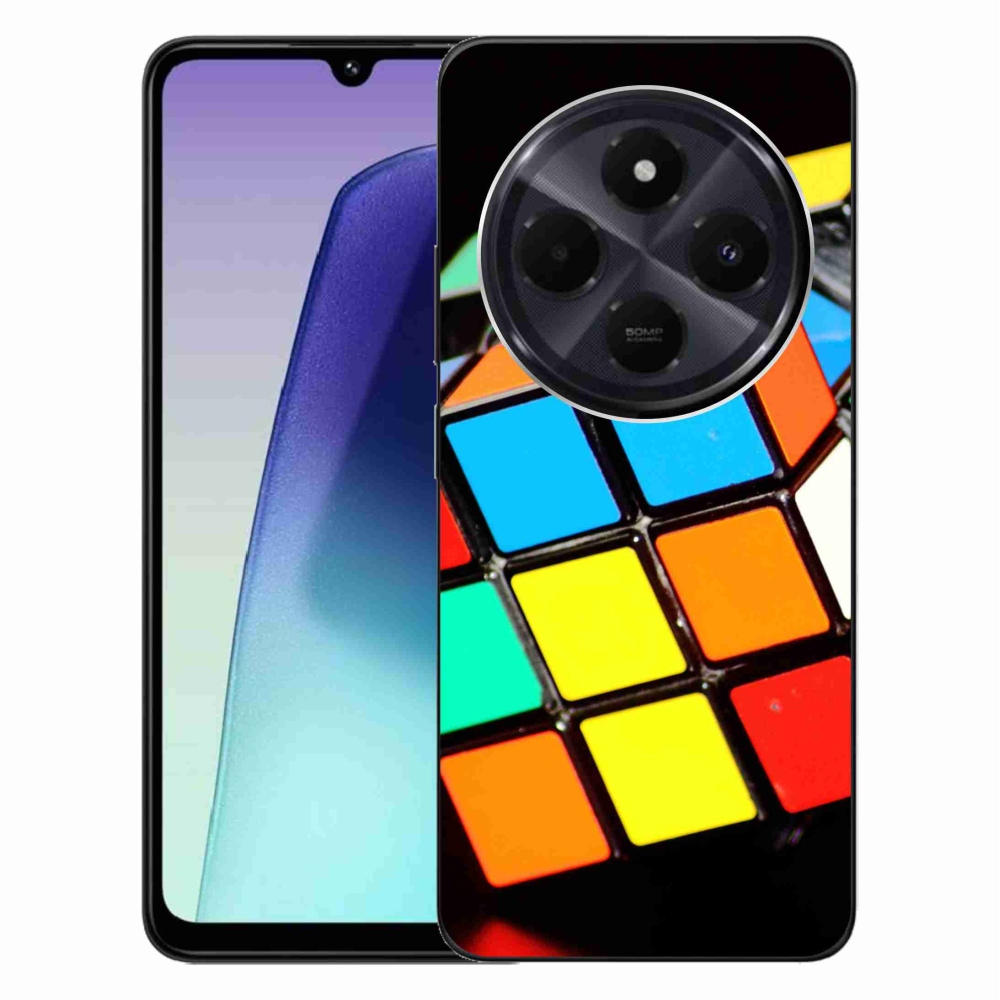 Gelový obal mmCase na Xiaomi Redmi 14C/Poco C75 - rubikova kostka