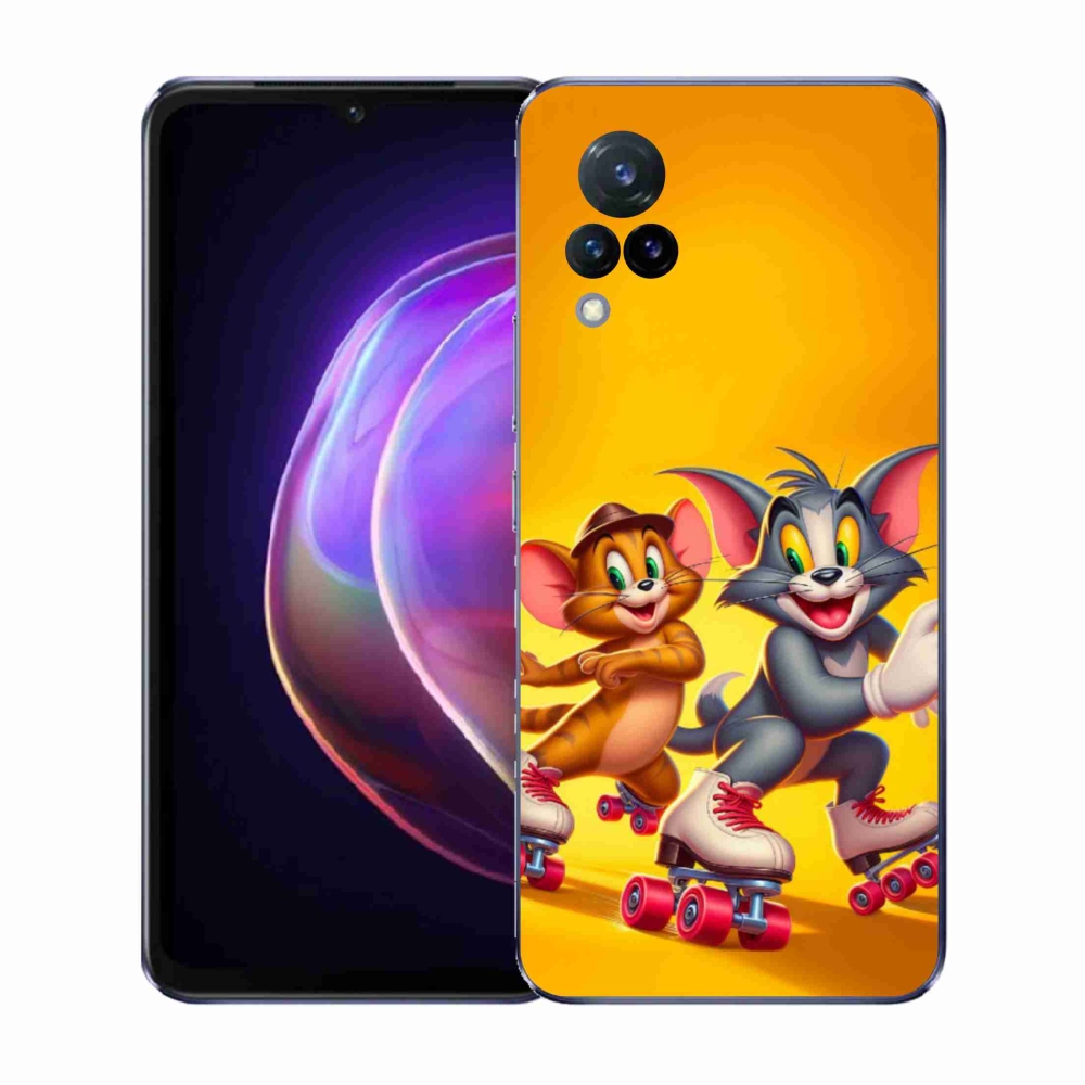 Gelový kryt mmCase na Vivo V21 4G/5G - tom a jerry