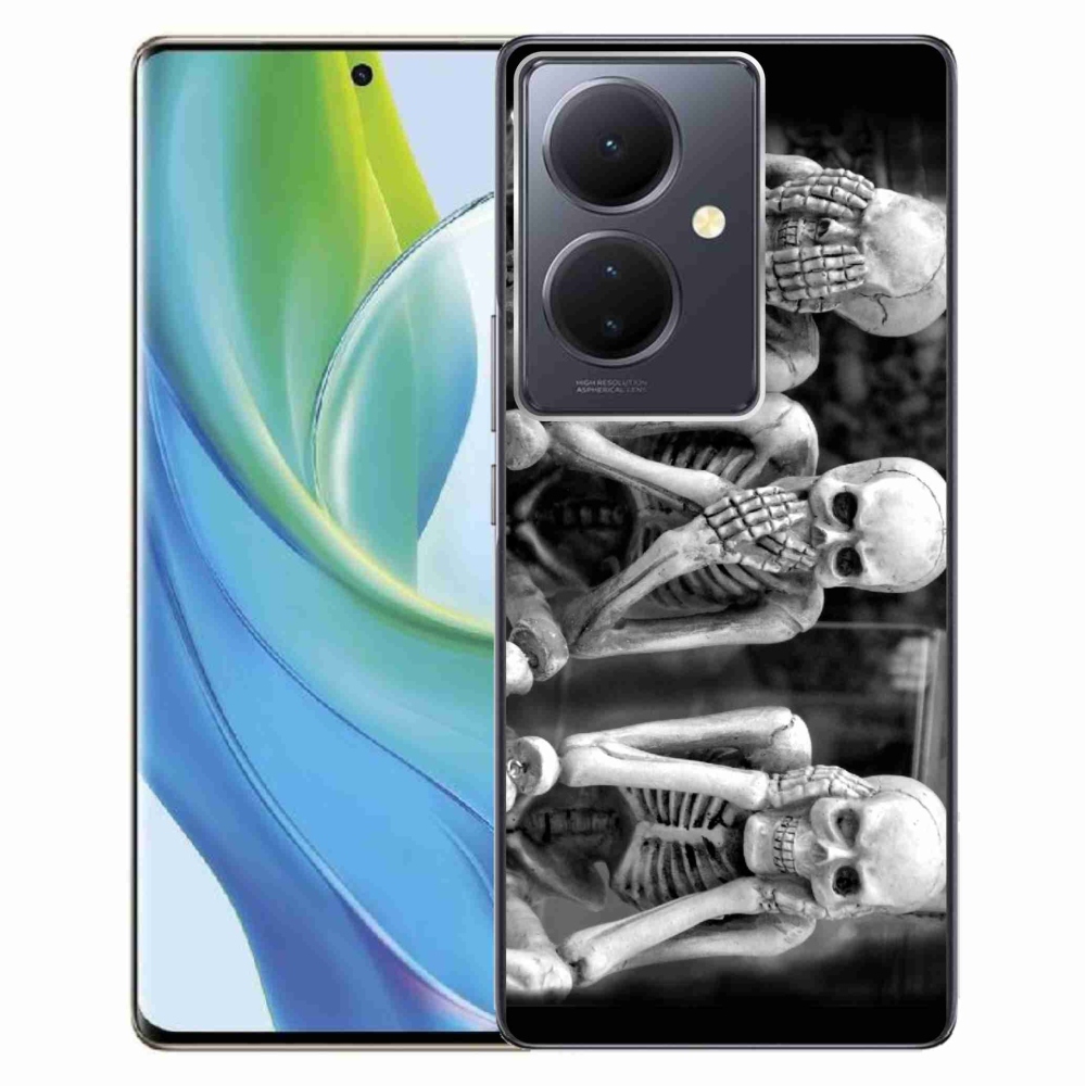Gelový kryt mmCase na Vivo V29 Lite 5G - kostlivci