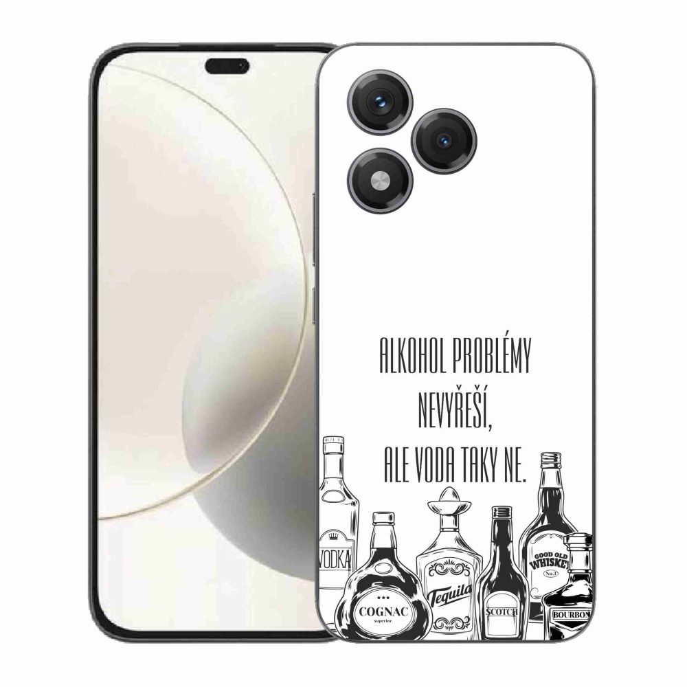 Gelový kryt mmCase na Honor 400 Lite - vtipný text bílé pozadí