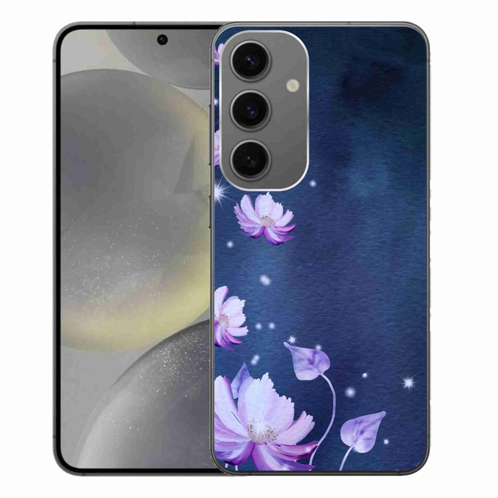 Gelový obal mmCase na Samsung Galaxy S24+ - padající květy