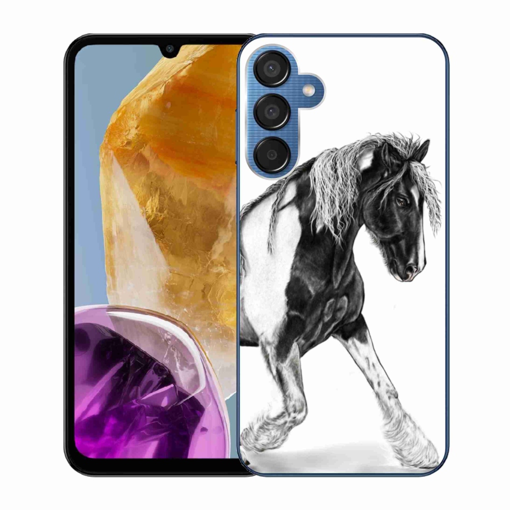 Gelový kryt mmCase na Samsung Galaxy M15 5G - kůň