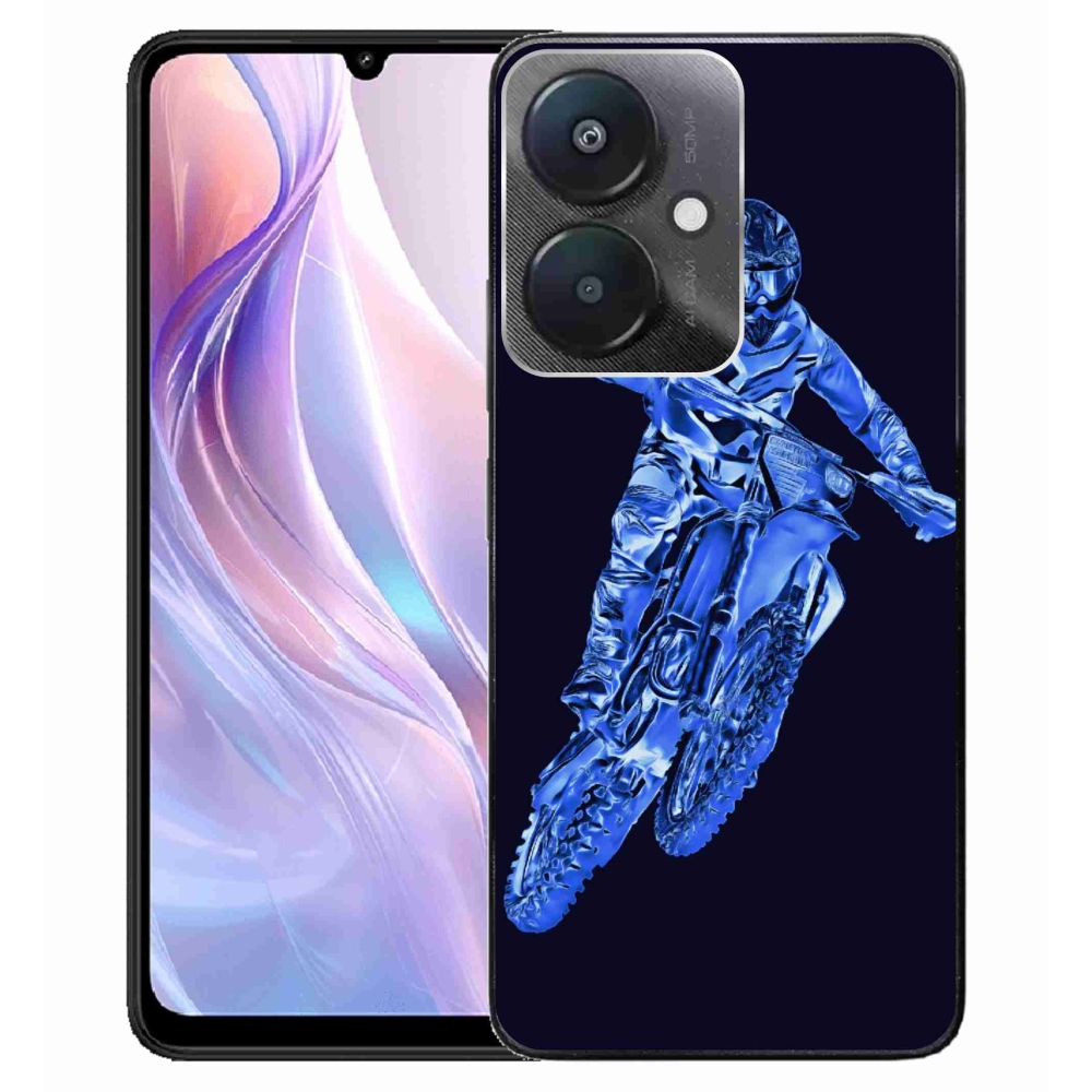 Gelový kryt mmCase na Xiaomi Redmi 13C 5G - motocross 1