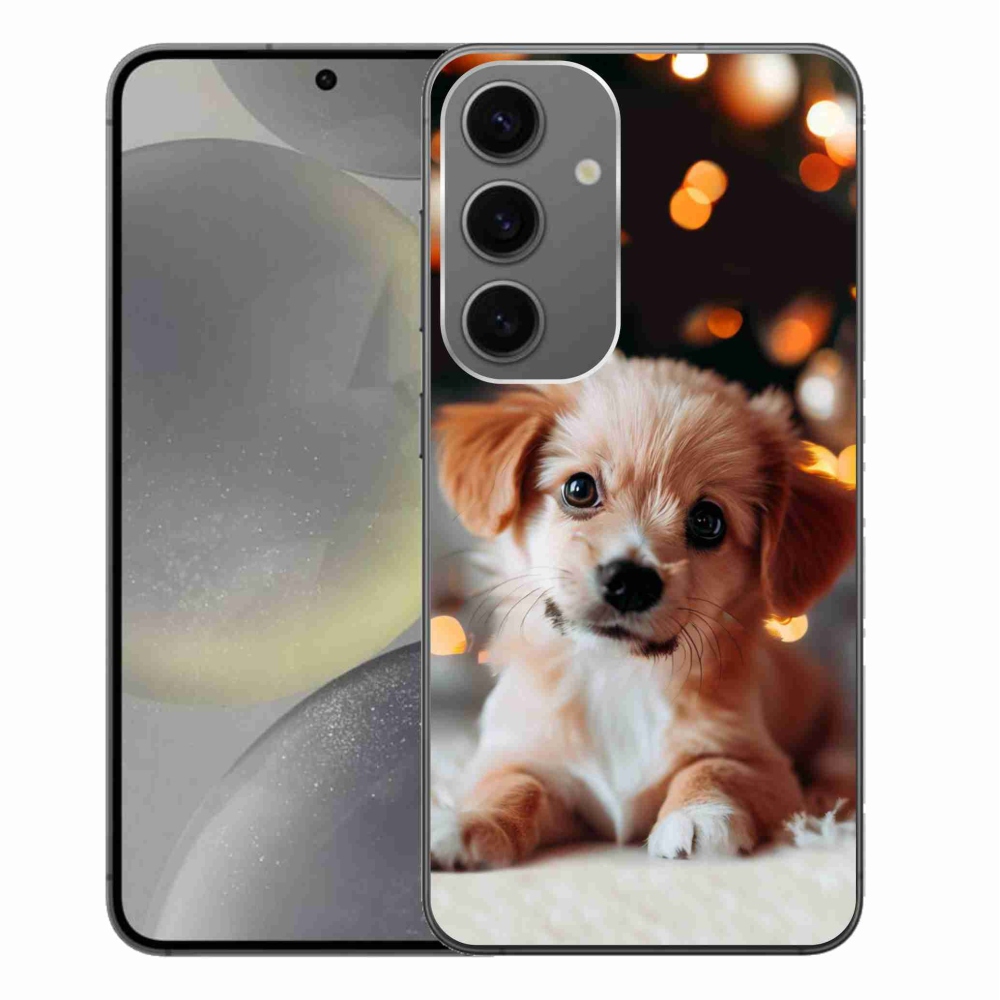Gelový kryt mmCase na Samsung Galaxy S24+ - štěňátko