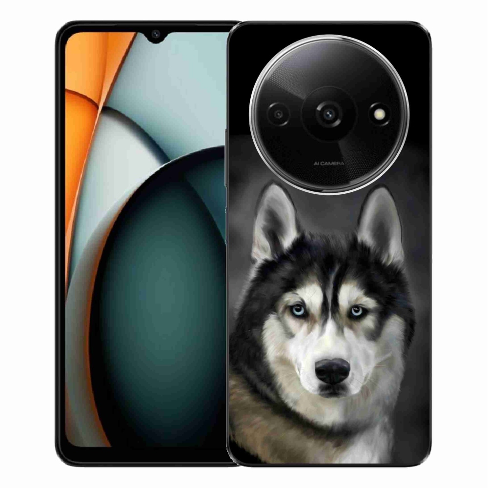 Gelový obal mmCase na Xiaomi Redmi A3 - husky