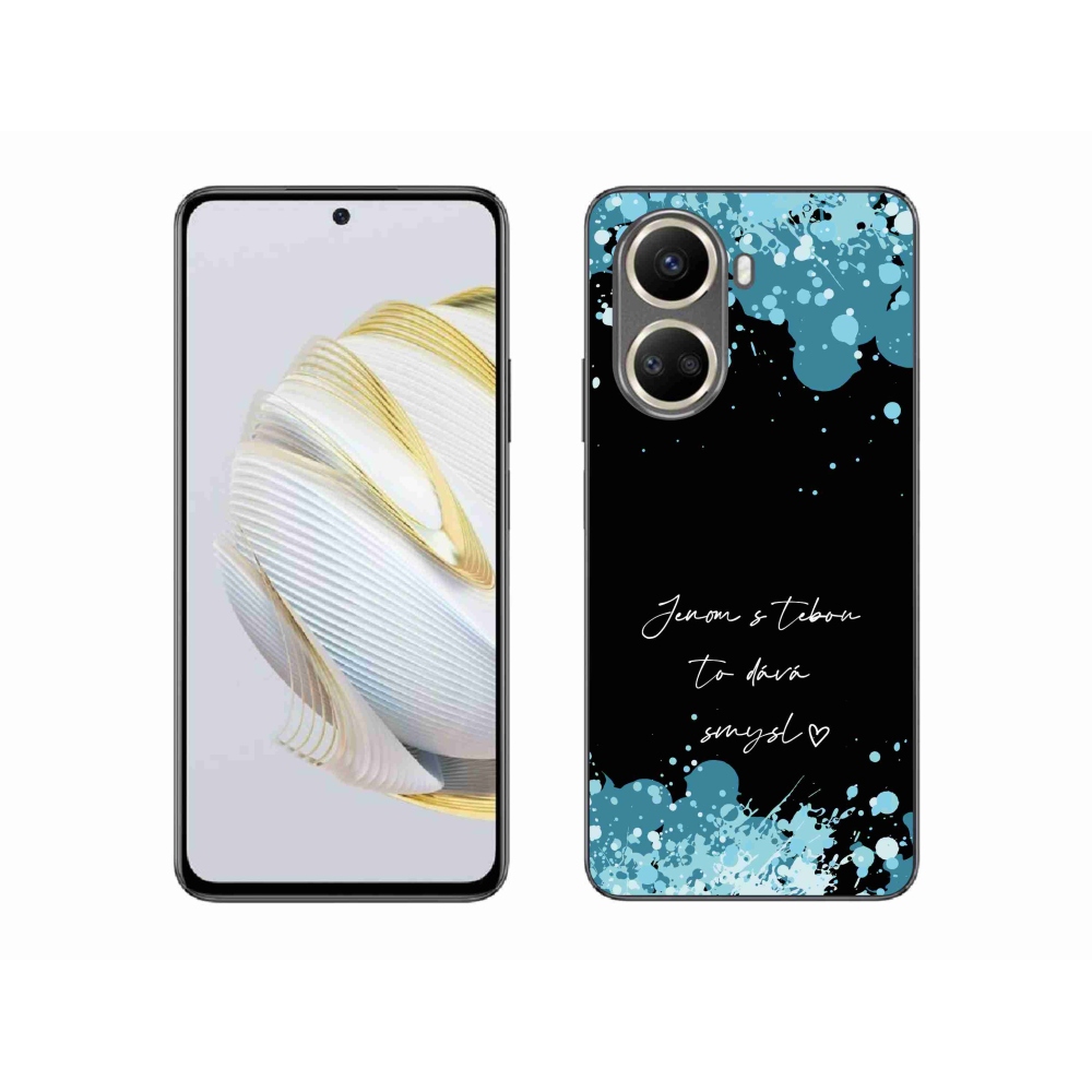 Gelový kryt mmCase na Huawei Nova 10 SE - zamilovaný text černé pozadí