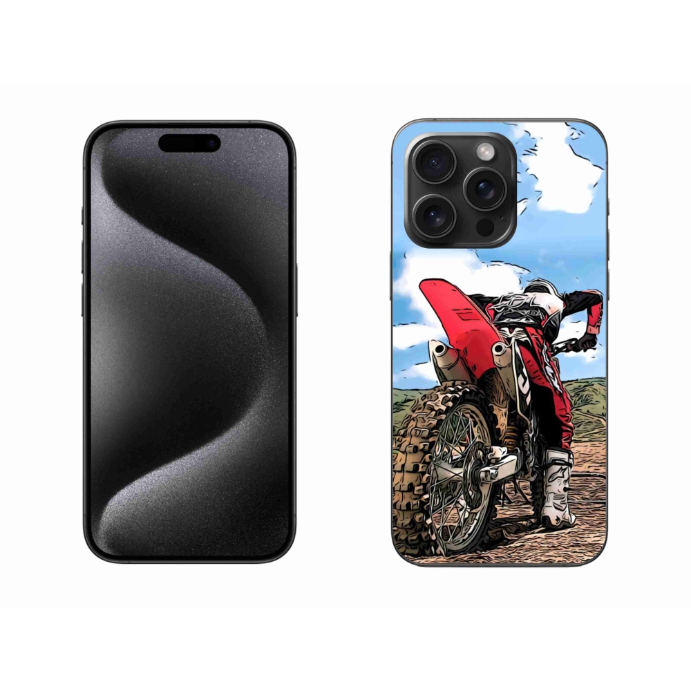 Gelový kryt mmCase na iPhone 15 Pro Max - moto