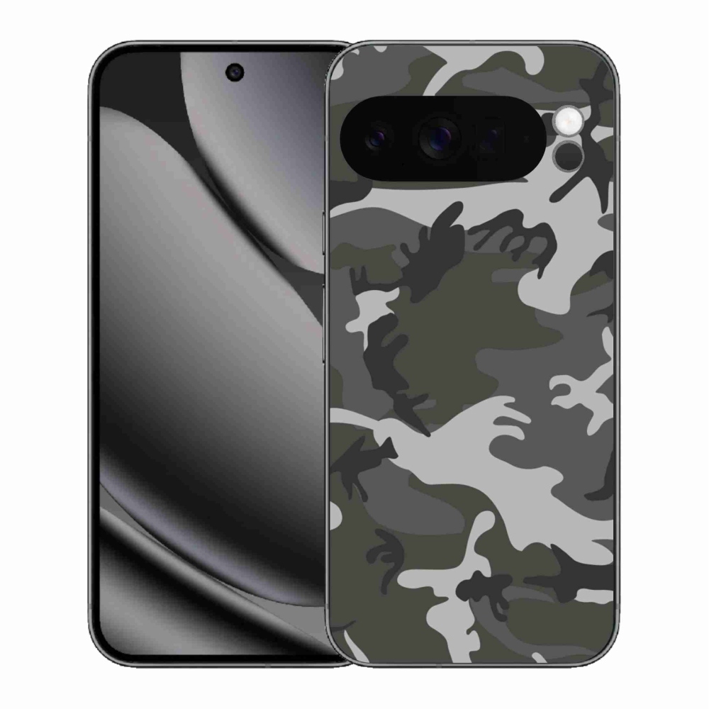 Gelový kryt mmCase na Google Pixel 10 Pro XL - maskáčový vzor