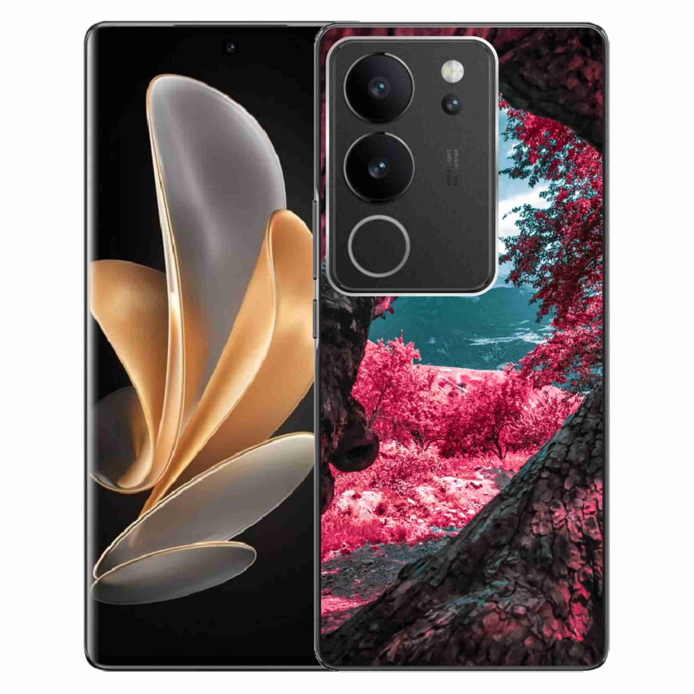 Gelový kryt mmCase na Vivo V29 5G - výhled na hory