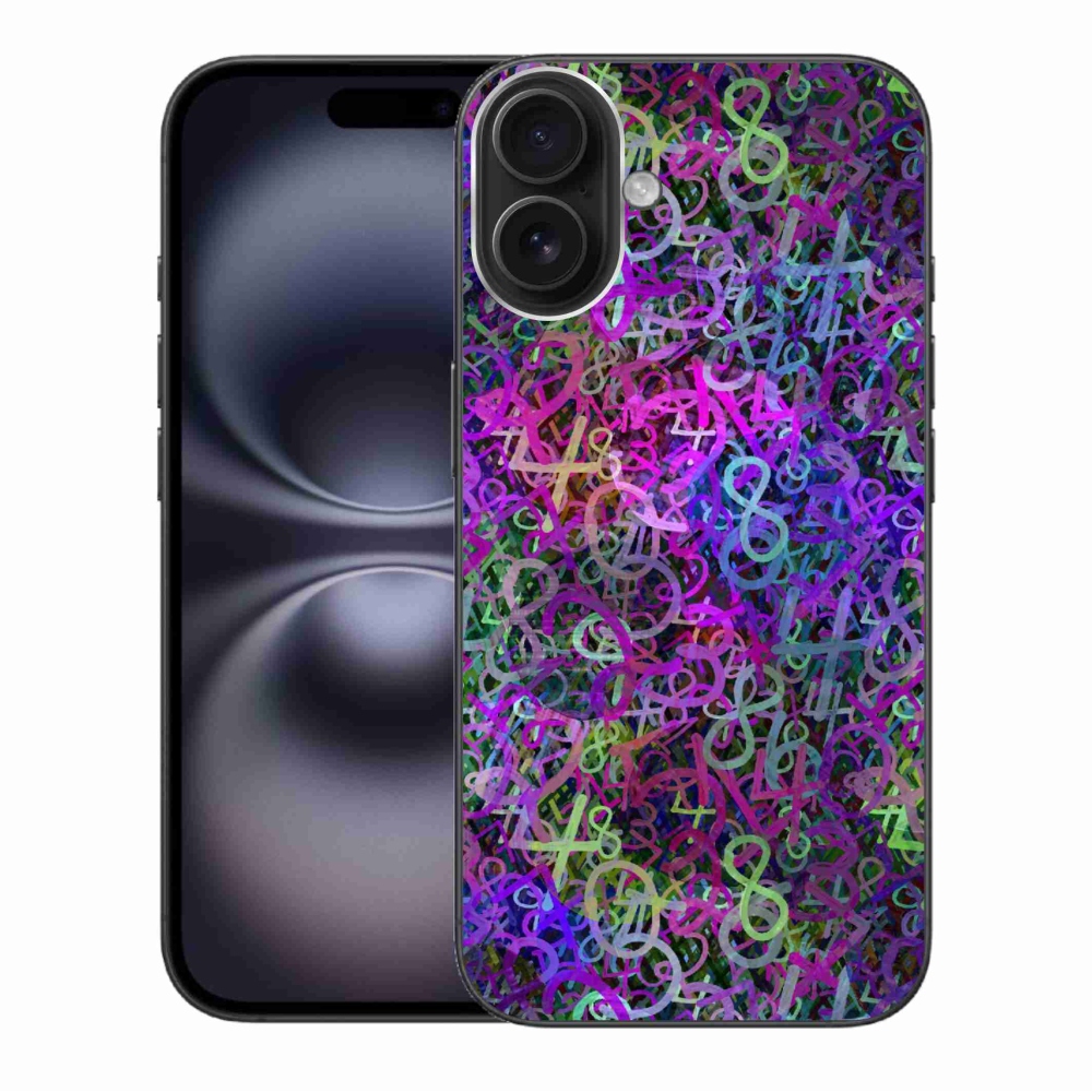 Gelový kryt mmCase na iPhone 16 Plus - abstraktní motiv 25
