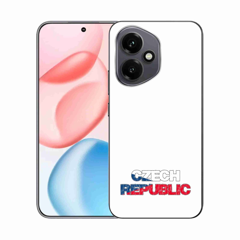 Gelový kryt mmCase na Honor 400 - Czech Republic bílé pozadí