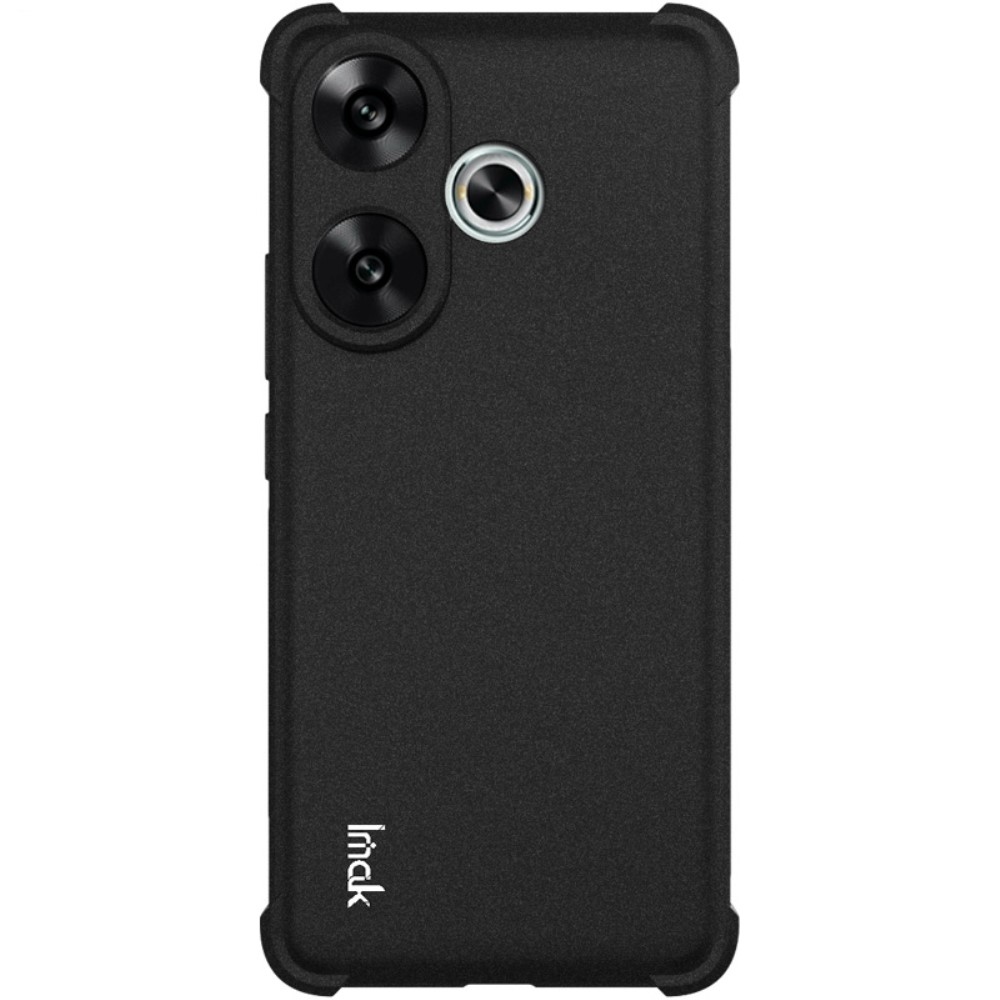 IMK matný gelový obal s vyztuženými rohy na Xiaomi Poco F6 - černý