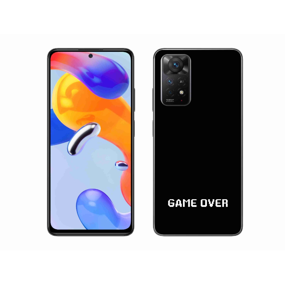 Gelový kryt mmCase na Xiaomi Redmi Note 11 Pro 4G/5G - game over černé pozadí