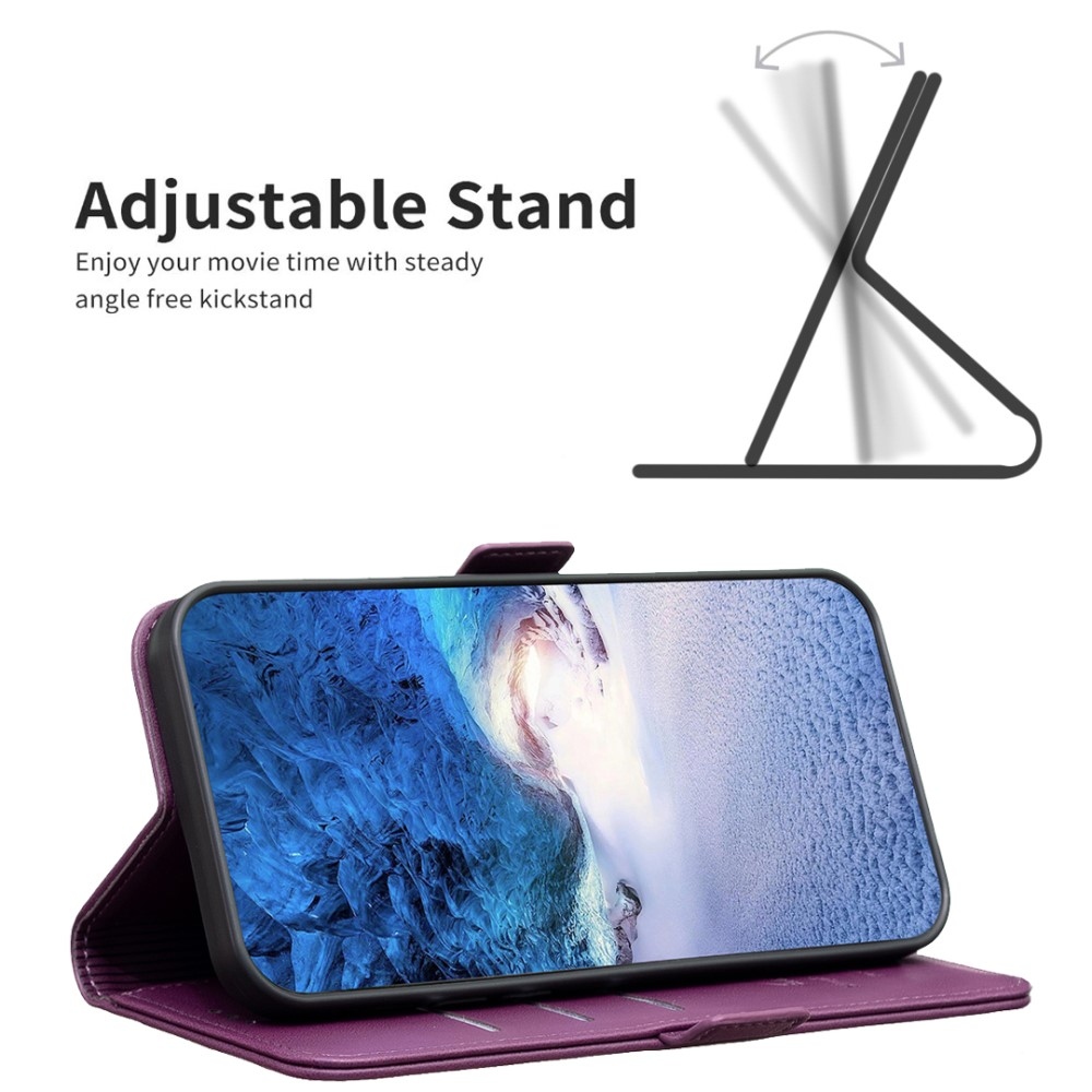 BNF knížkové pouzdro na Samsung Galaxy S24 FE - tmavěfialové