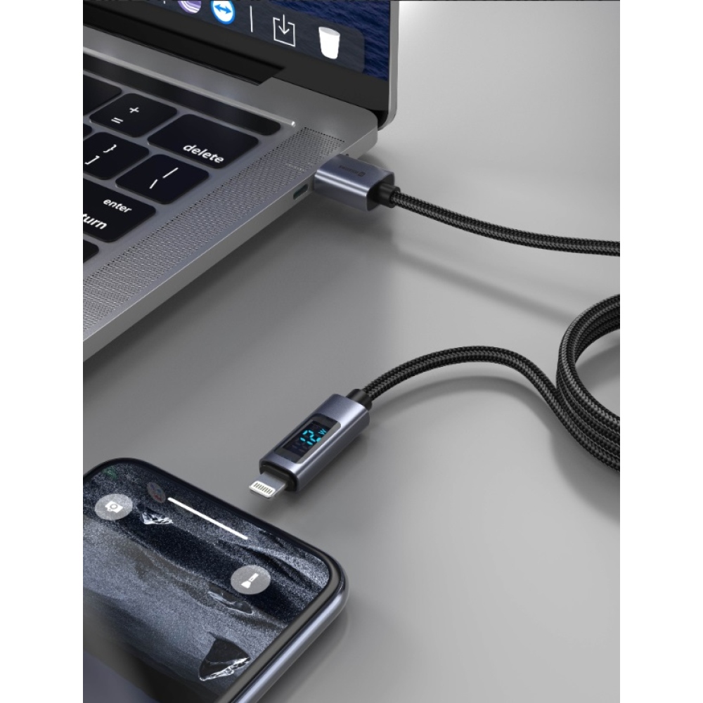 Swissten LCD kabel USB-A / Lightning 1,5m