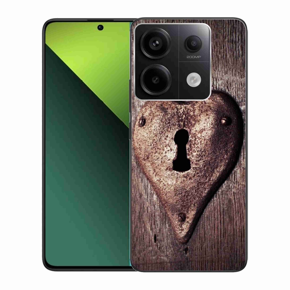 Gelový kryt mmCase na Xiaomi Redmi Note 13 Pro 5G/Poco X6 5G - zámek ve tvaru srdce
