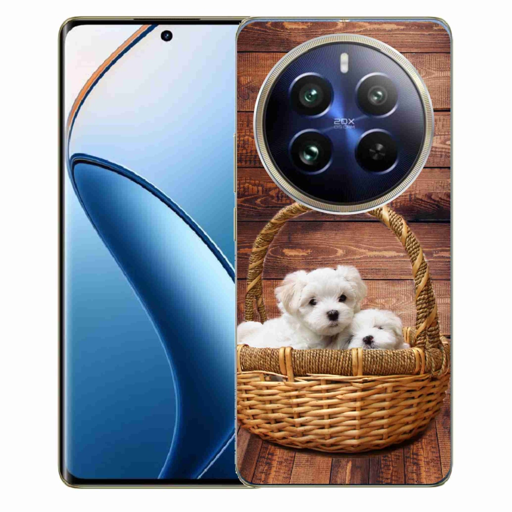 Gelový kryt mmCase na Realme 12 Pro 5G/12 Pro+ 5G - štěňátka