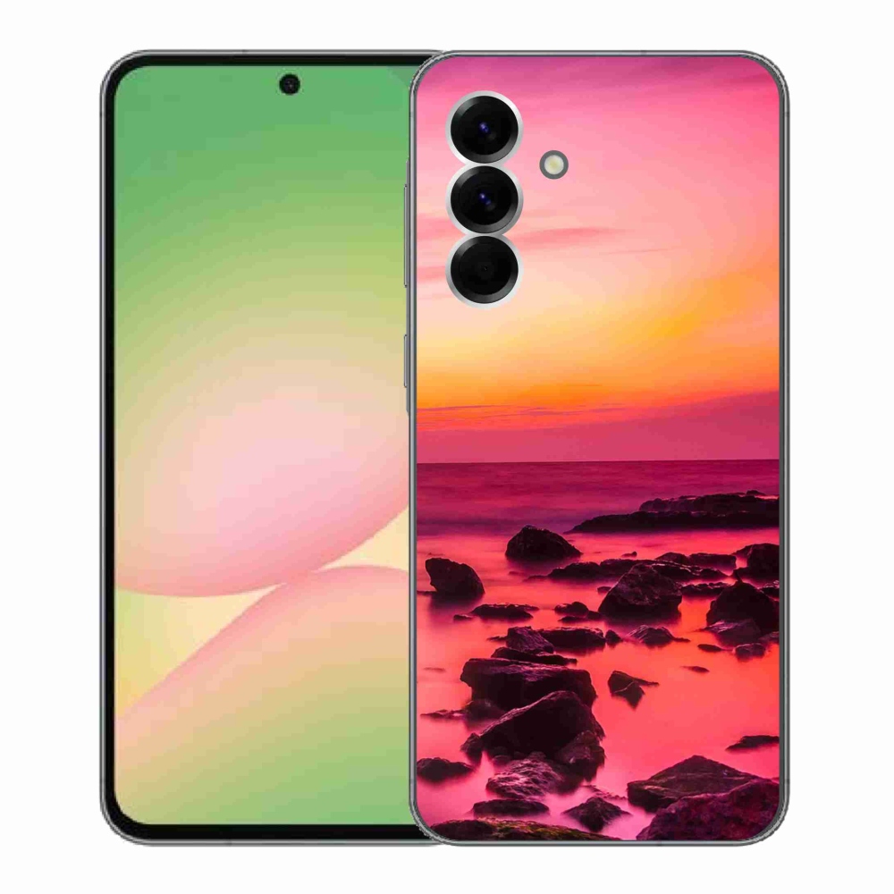 Gelový kryt mmCase na Samsung Galaxy A56 5G - moře a záře