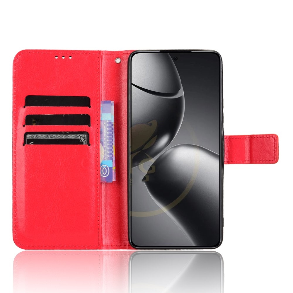 Crazy knížkové pouzdro na Xiaomi 14T Pro - červené