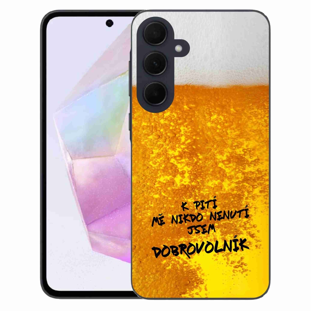 Gelový kryt mmCase na Samsung Galaxy A35 5G - pivní motiv 4