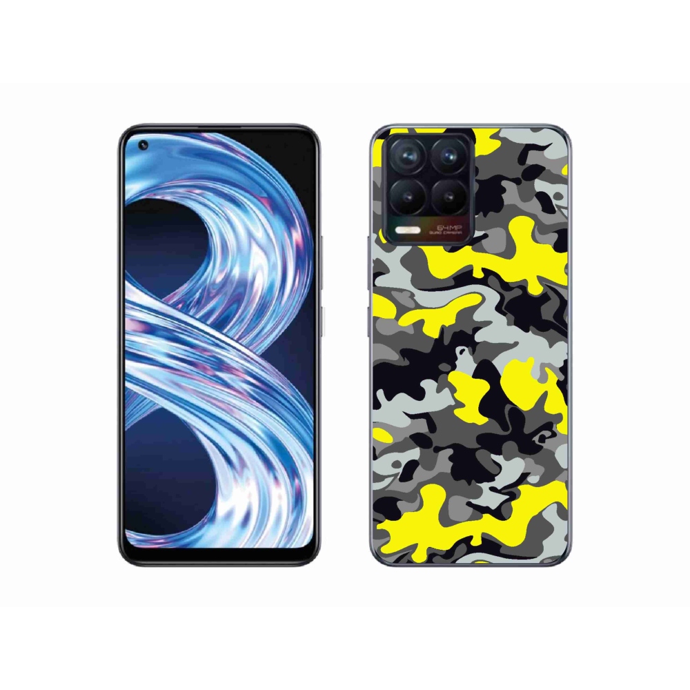 Gelový kryt mmCase na Realme 8 Pro - maskáčový vzor 6