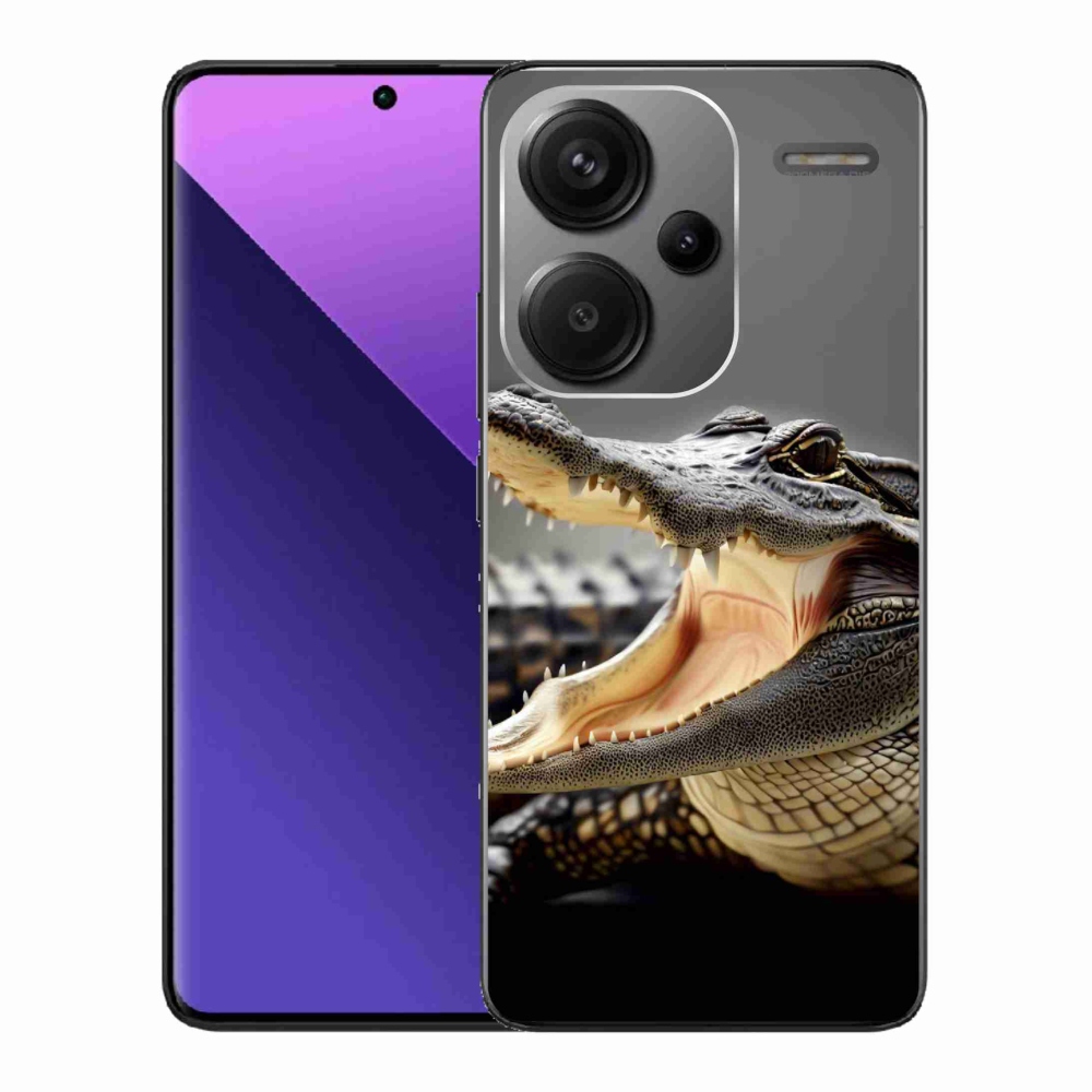 Gelový kryt mmCase na Xiaomi Redmi Note 13 Pro+ 5G - krokodýl