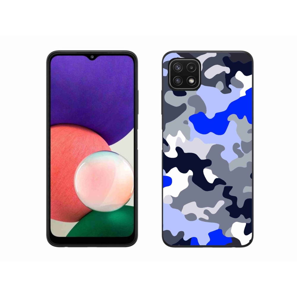Gelový kryt mmCase na Samsung Galaxy A22 5G - maskáčový vzor 8