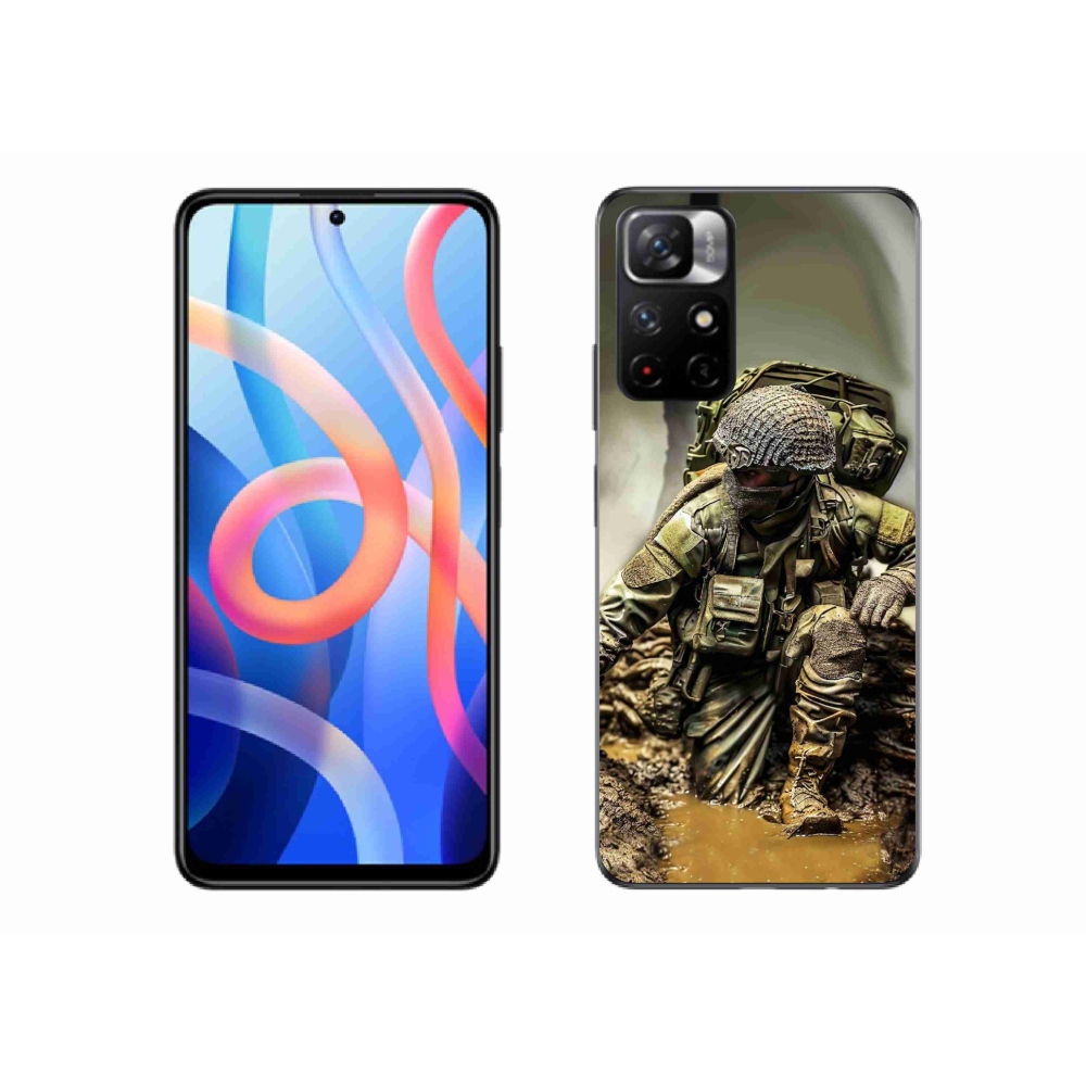 Gelový kryt mmCase na Xiaomi Redmi Note 11S 5G - voják