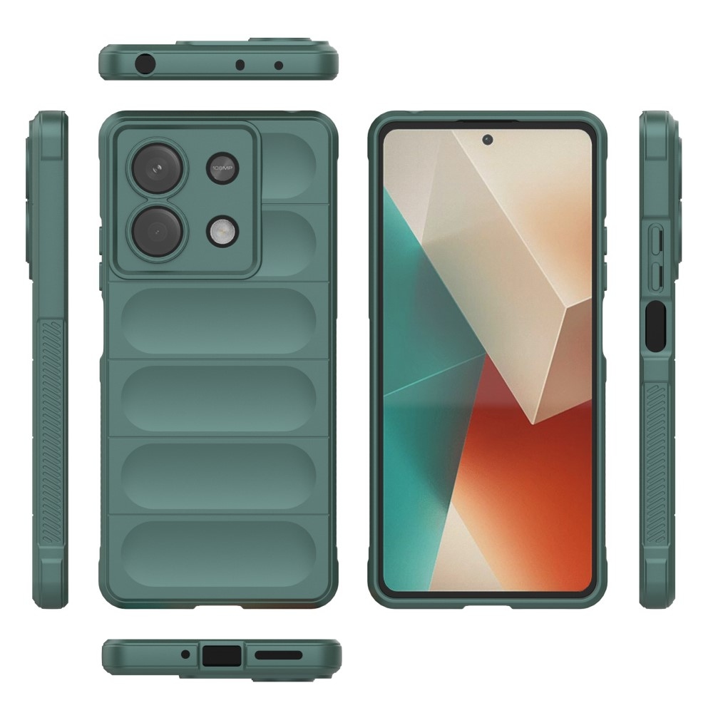Rugg odolný gelový obal na Xiaomi Redmi Note 13 5G - zelený