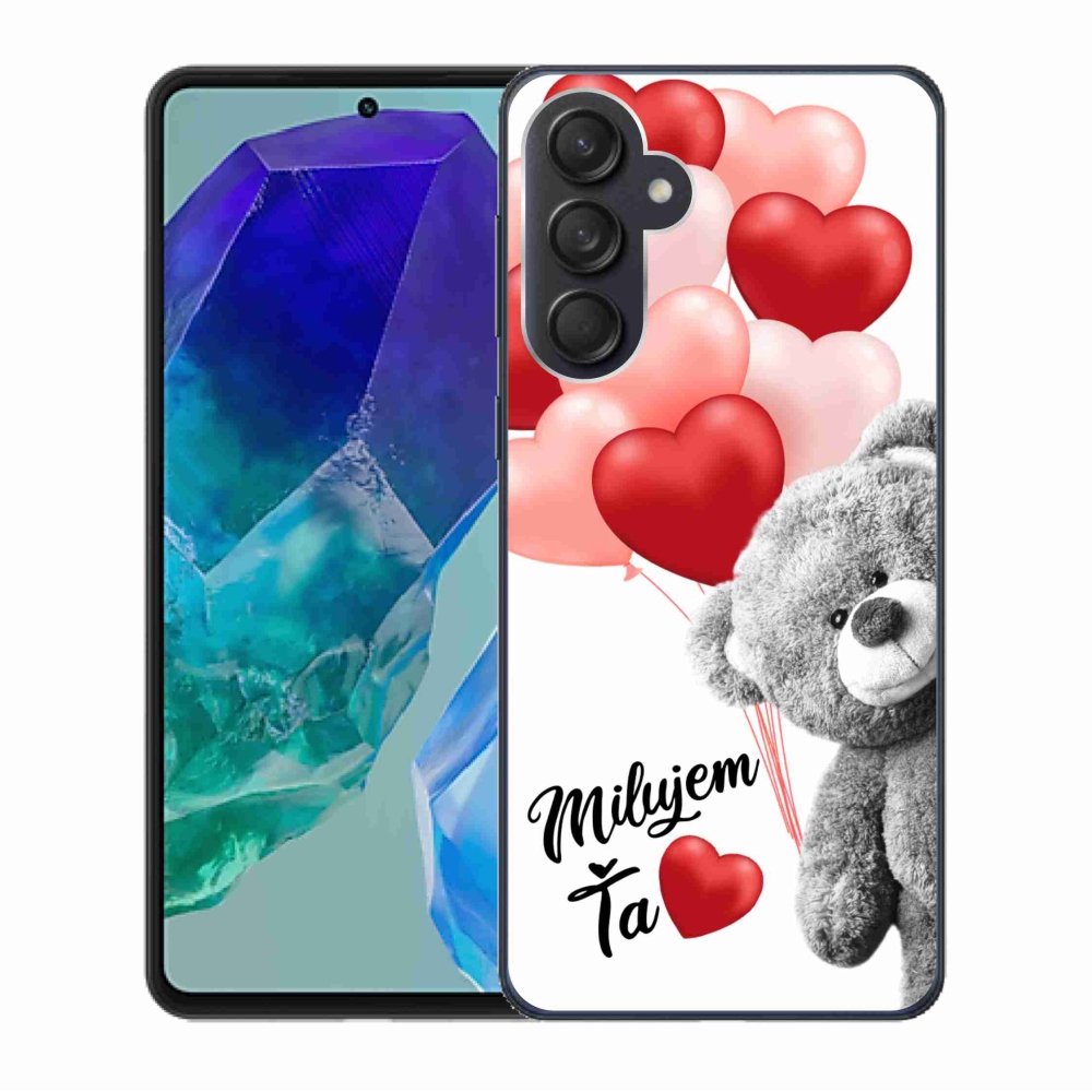 Gelový obal mmCase na Samsung Galaxy M55 5G - milujem Ťa sk