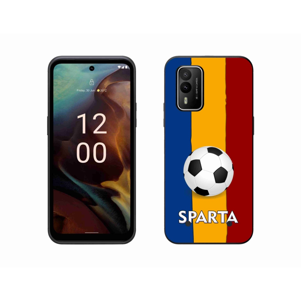 Gelový kryt mmCase na Nokia XR21 - fotbal 1