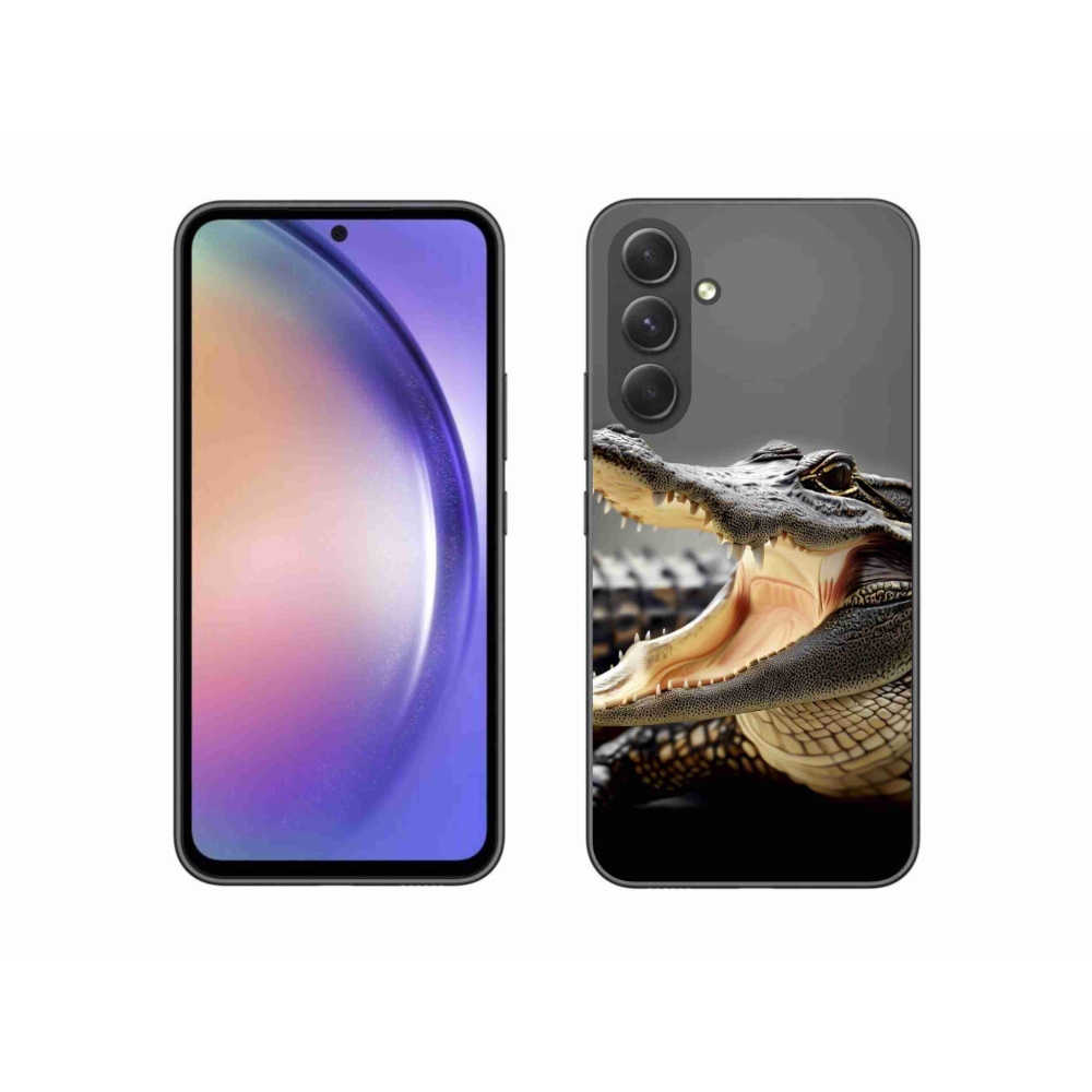 Gelový kryt mmCase na Samsung Galaxy A54 5G - krokodýl