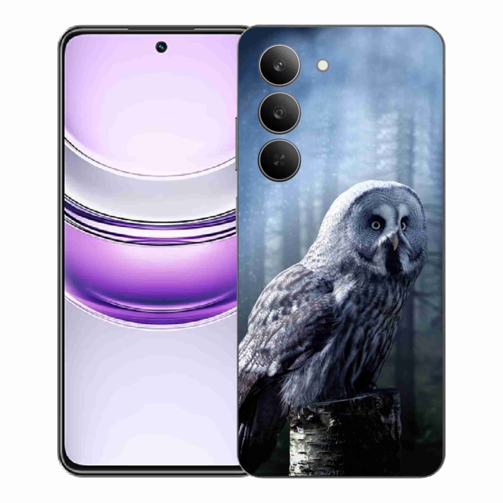 Gelový kryt mmCase na Realme 14x 5G - sova