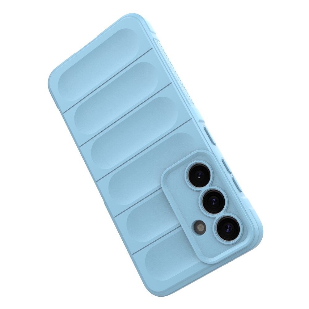 Rugg odolný gelový obal na Samsung Galaxy S25 - světlemodrý
