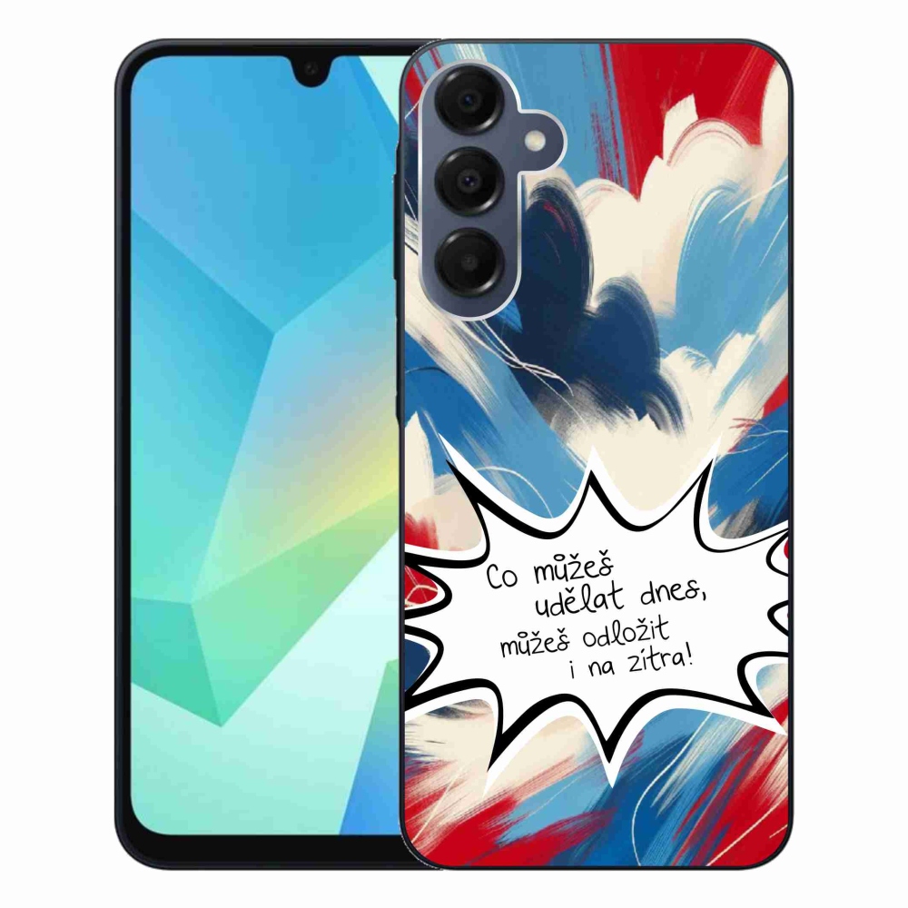Gelový kryt mmCase na Samsung Galaxy A16 4G/5G - vtipný text 9 bílé pozadí