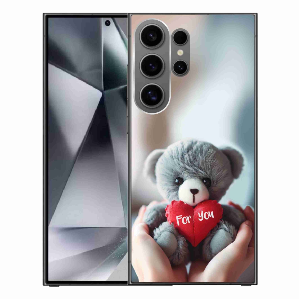 Gelový kryt mmCase na Samsung Galaxy S24 Ultra - medvídek pro zamilované