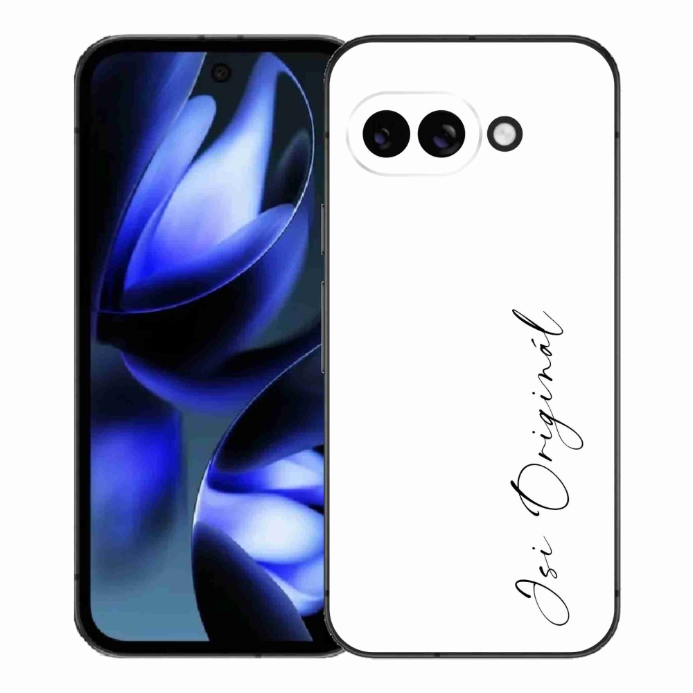 Gelový kryt mmCase na Google Pixel 9a - jsi originál bílé pozadí