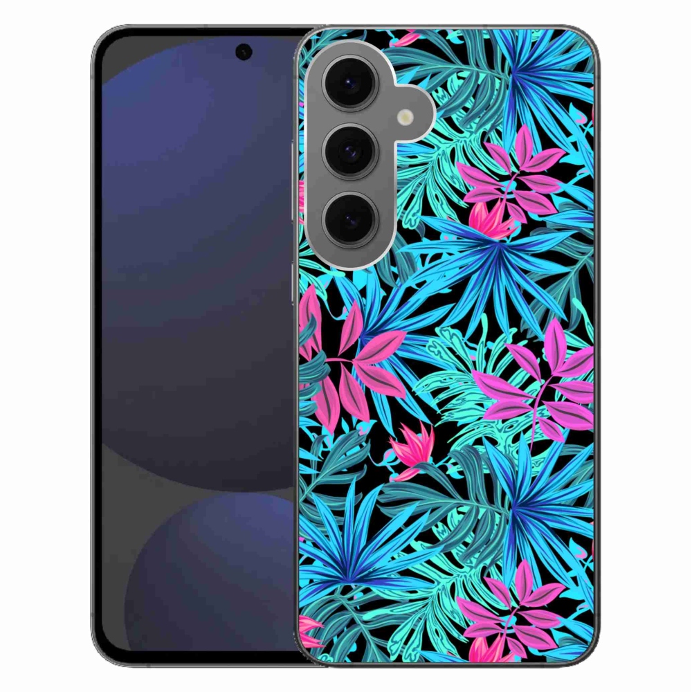 Gelový kryt mmCase na Samsung Galaxy S24 FE - květiny 3