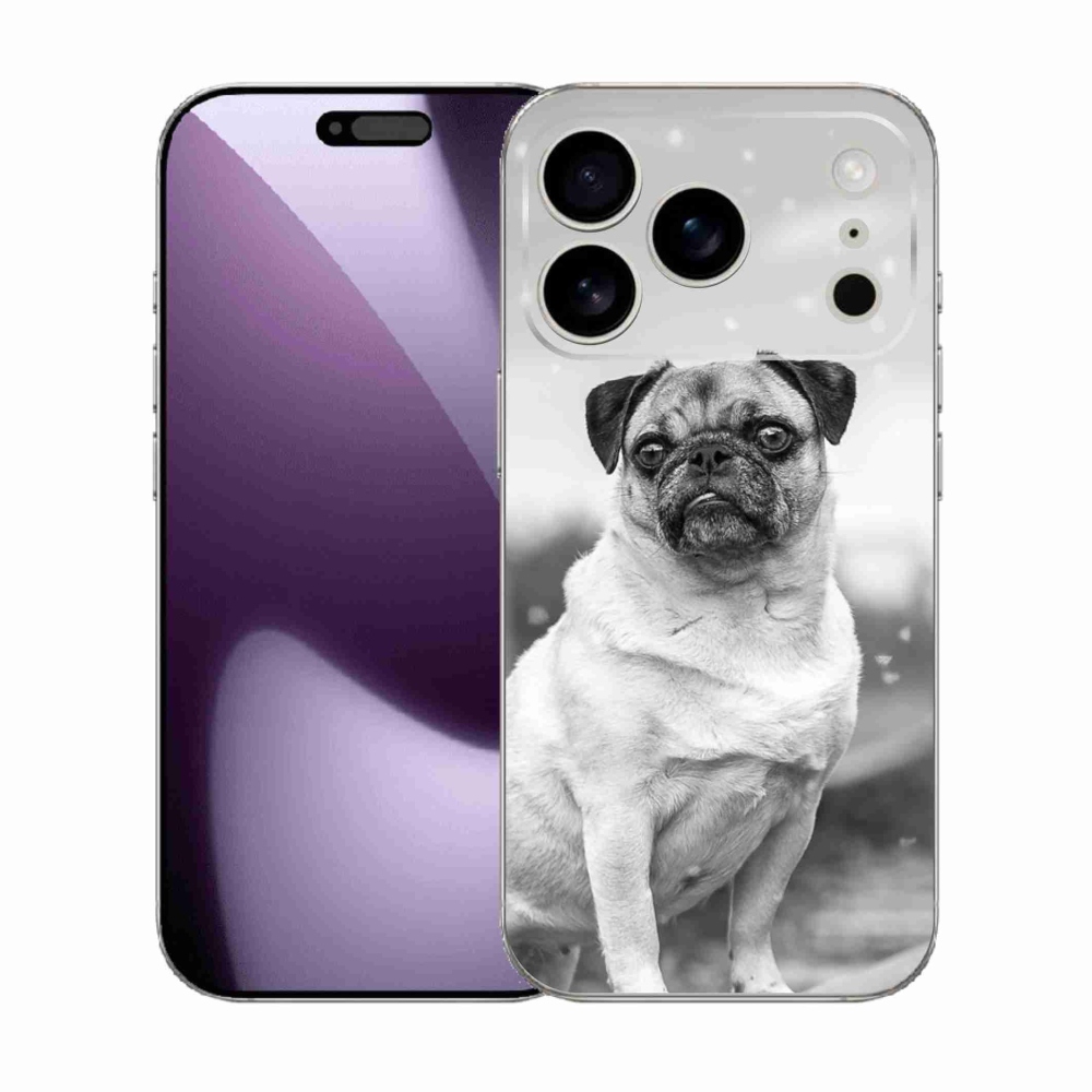 Gelový kryt mmCase na iPhone 17 Pro - mops