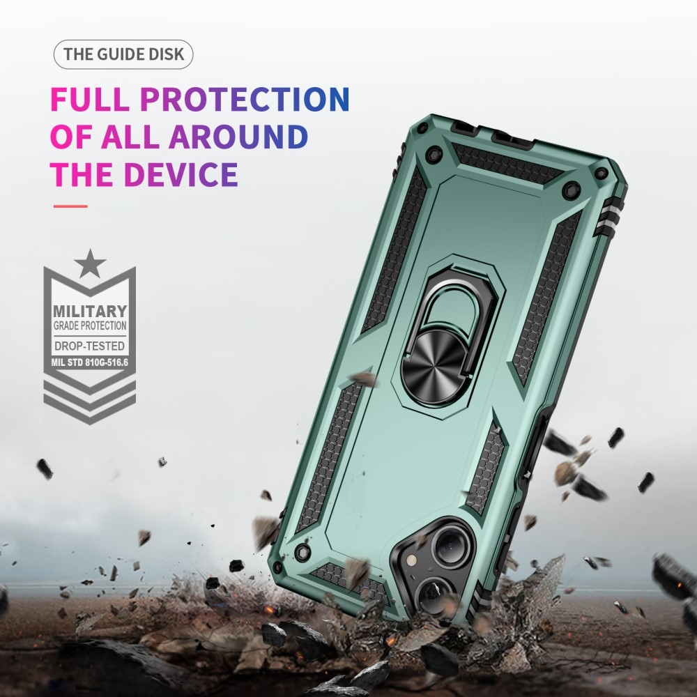 Rings odolný kryt na Samsung Galaxy A06 4G - zelený